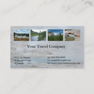 Agence de voyages de Yellowstone carte de visite