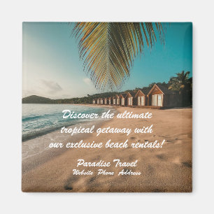 Agence de voyages Marketing Aimant Tropical
