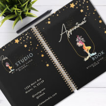Agenda de Rendez-vous Black Gold Beauty Yoga Salon