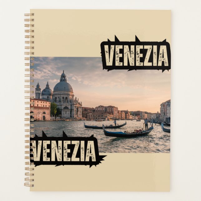 Agenda élégant avec photo de Venise - Planifiez vo (Devant)