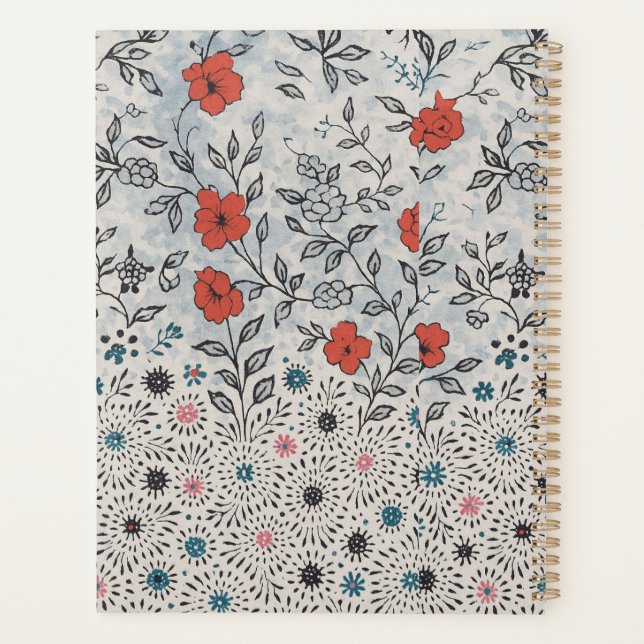 Agenda florais artístico  planer (Rückseite)