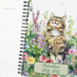 Agenda non daté Tabby Cat Journal