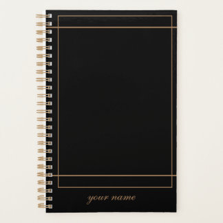 Agenda personalizada negra planer