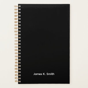 Agenda personnalisé noir pour hommes