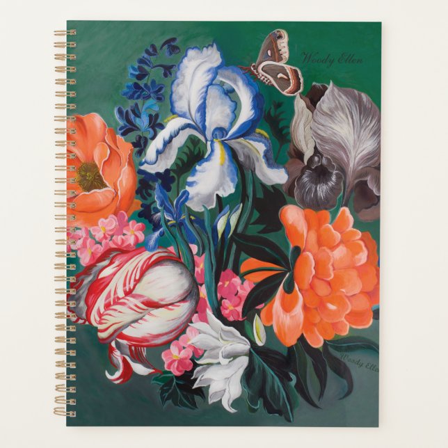 Agenda Planificateur Bullet Journal Forêt botaniqu (Devant)