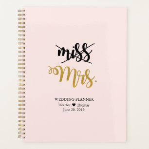 Agenda quotidien de mariage Miss to Mrs