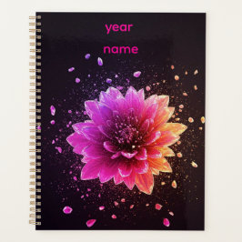 Agenda quotidien Rose Élégant