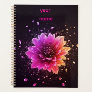 Agenda quotidien Rose Élégant