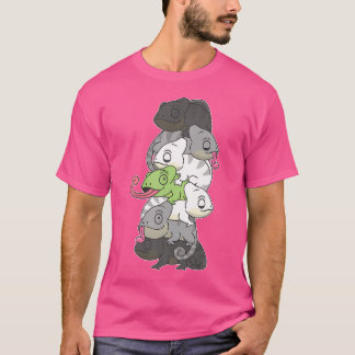 Agende Flag Pride Month Lgbtq Agender Chameleon T-Shirt