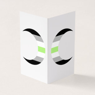 Agende Pride Crescent Moons Grußkarte Visitenkarten