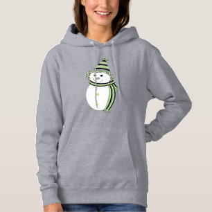 Agende Pride Snowman Snowperson Flag Green Hoodie