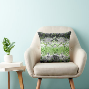 Agender dragon damask - Flaggenfarben des Agender Kissen