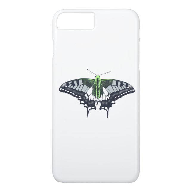 Agender Flag Swallowtail Butterfly Case-Mate iPhone Hülle (Rückseite)