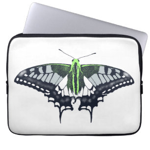 Agender Flag Swallowtail Butterfly Laptopschutzhülle