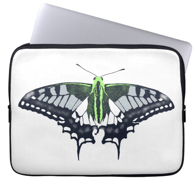 Agender Flag Swallowtail Butterfly Laptopschutzhülle (Vorderseite)
