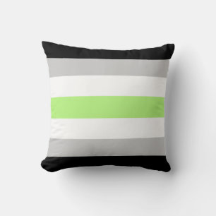 Agender-Flagge 16 x 16 Kissen