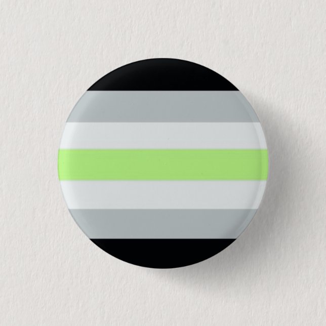 Agender Flagge Button (Vorderseite)