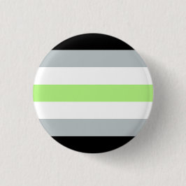 Agender Flaggen-Abzeichen Button