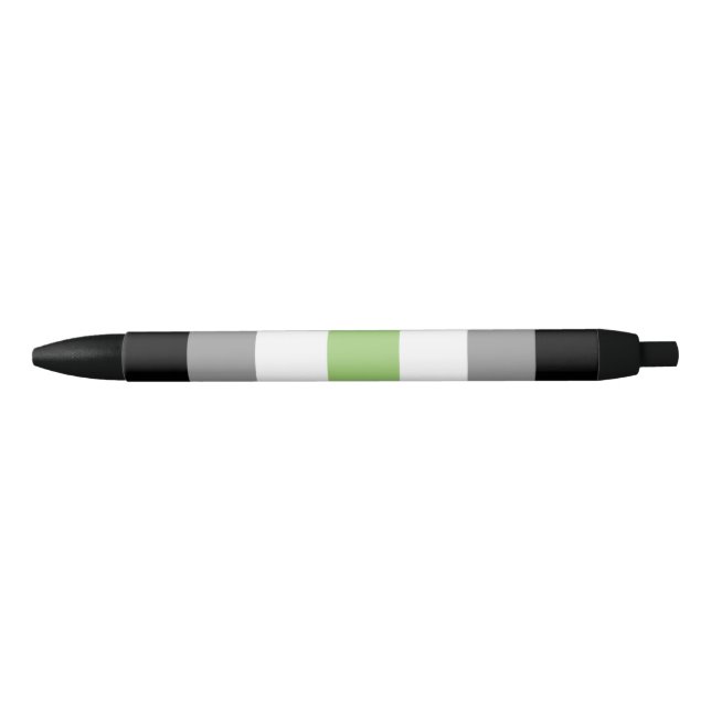 Agender Flaggen-Stift Kugelschreiber (Vorderseite)