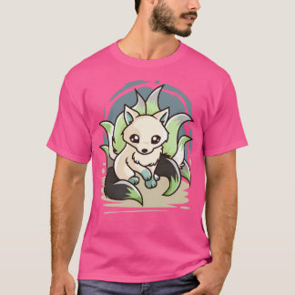 Agender Niedlich Kitsune T-Shirt