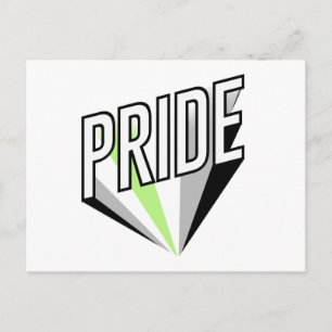 Agender Pride Burst Postkarte