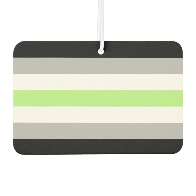 Agender Pride Flag Autolufterfrischer (Vorderseite)