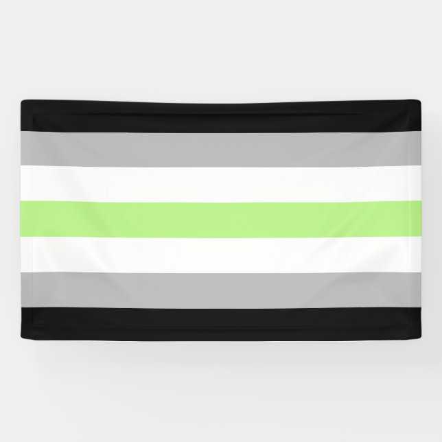 Agender Pride Flag Banner (Horizontal)