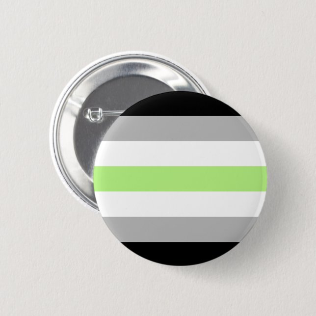 Agender Pride Flag Button (Vorne & Hinten)