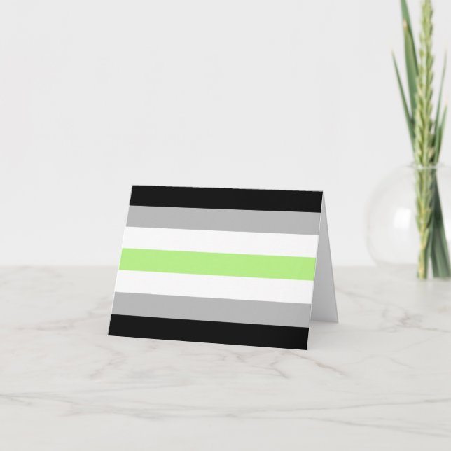 Agender Pride Flag Feiertagskarte (Vorderseite)