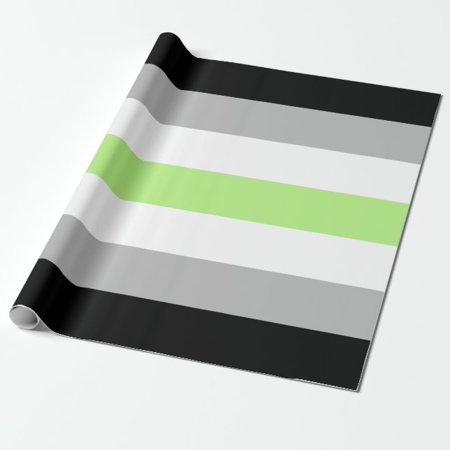 Agender Pride Flag Geschenkpapier (Ungerollt)
