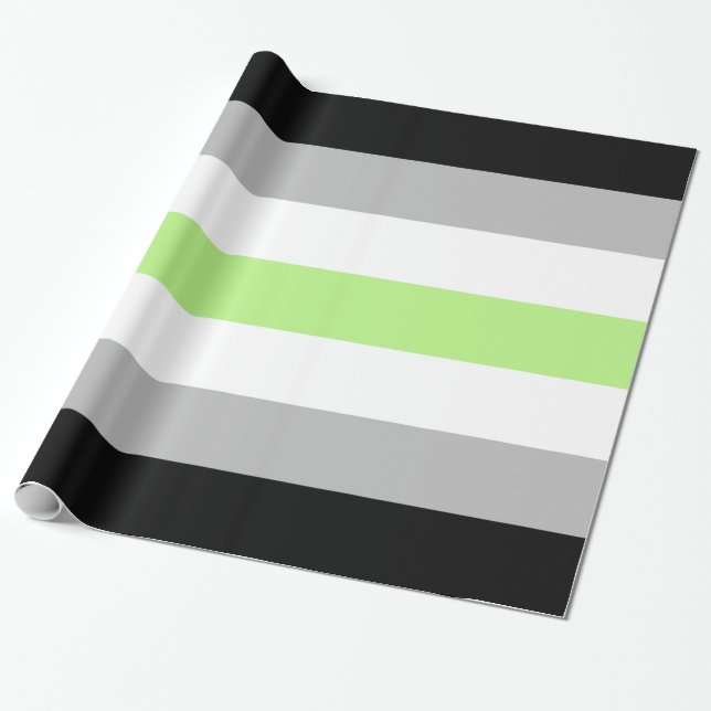 Agender Pride Flag Geschenkpapier (Ungerollt)