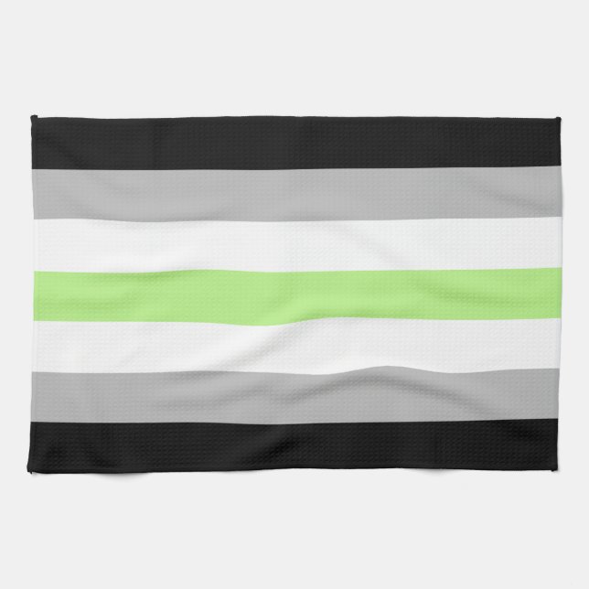 Agender Pride Flag Geschirrtuch (Horizontal)