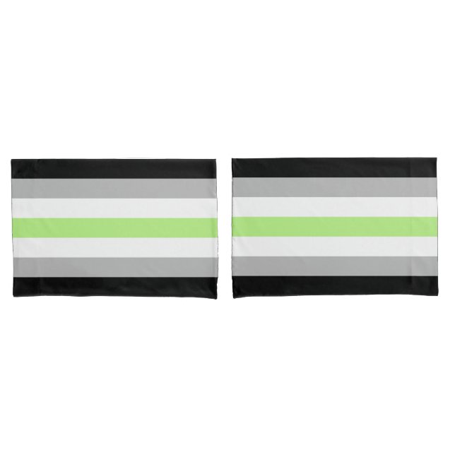 Agender Pride Flag Kissenbezug (Vorderseite-Set)