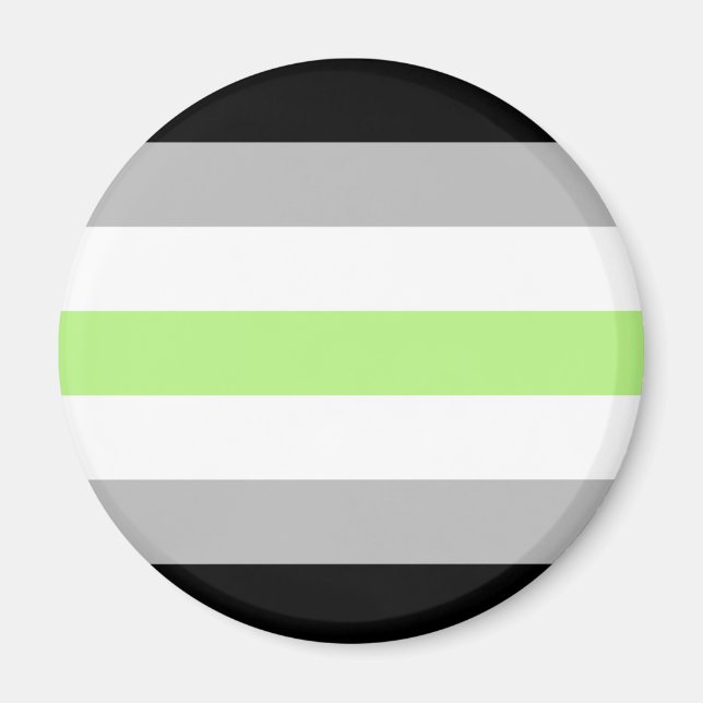 Agender Pride Flag Magnet (Vorne)