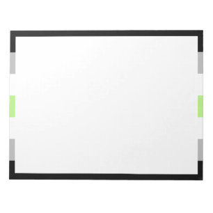 Agender Pride Flag Notizblock