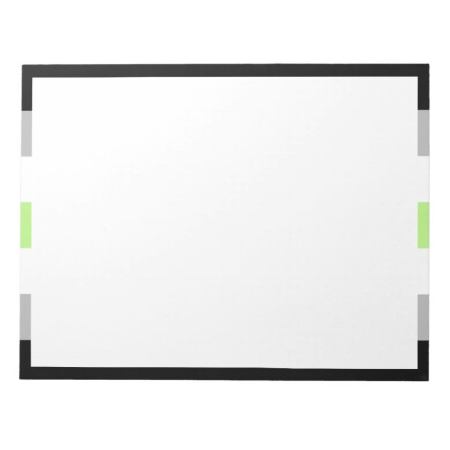 Agender Pride Flag Notizblock (Vorderseite)