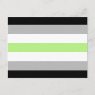 Agender Pride Flag Postkarte