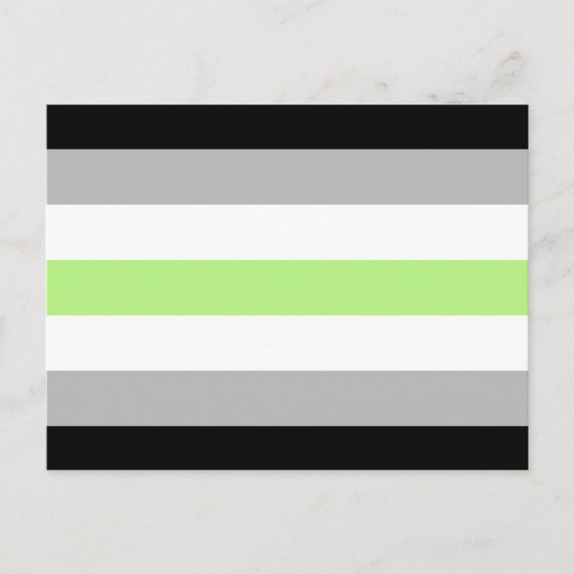 Agender Pride Flag Postkarte (Vorderseite)