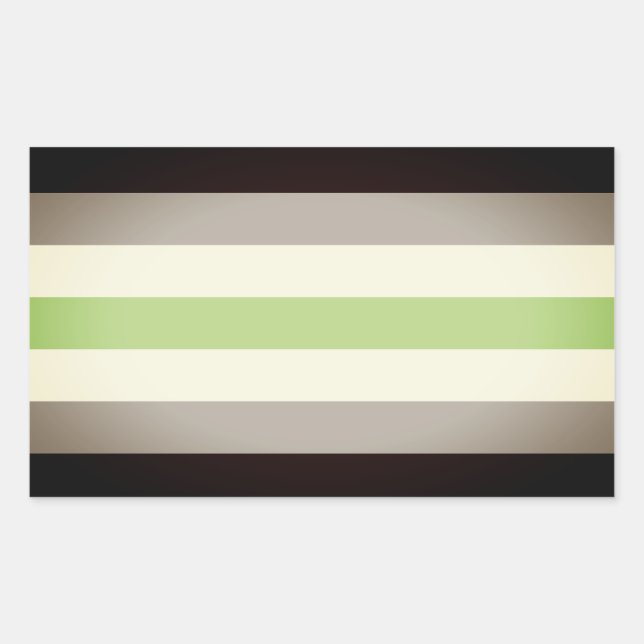 Agender Pride Flag Rechteckiger Aufkleber (Vorderseite)