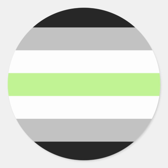 Agender Pride Flag Runder Aufkleber (Vorderseite)