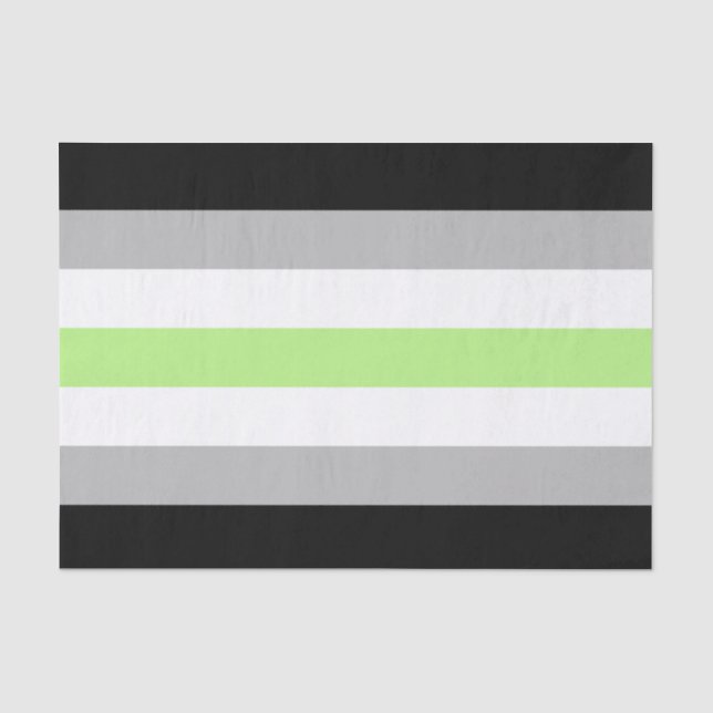 Agender Pride Flag Seidenpapier (Vorderseite)