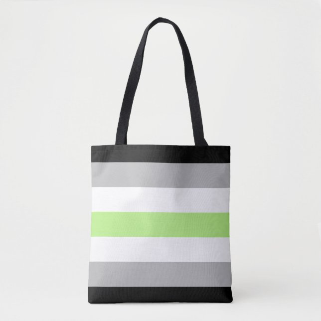 Agender Pride Flag Tasche (Vorderseite)