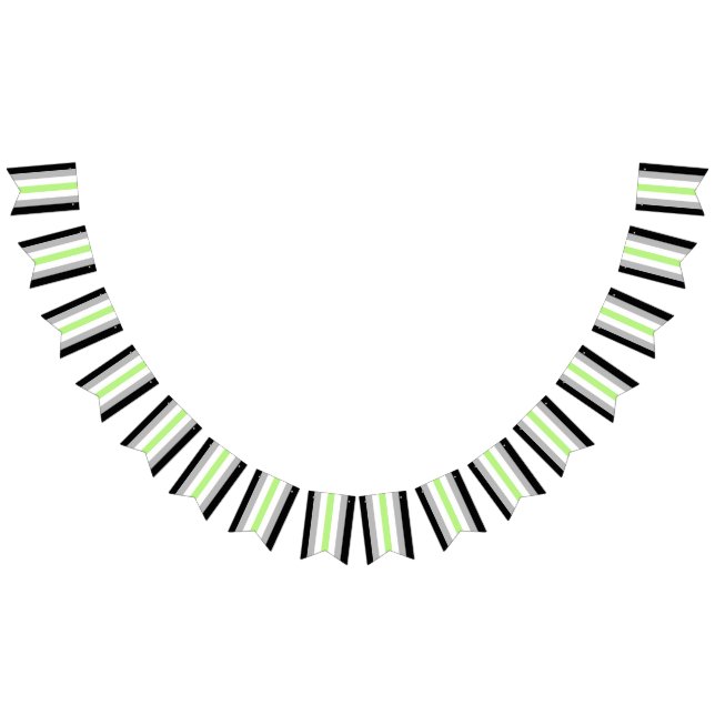 Agender Pride Flag Wimpelkette (Alle)