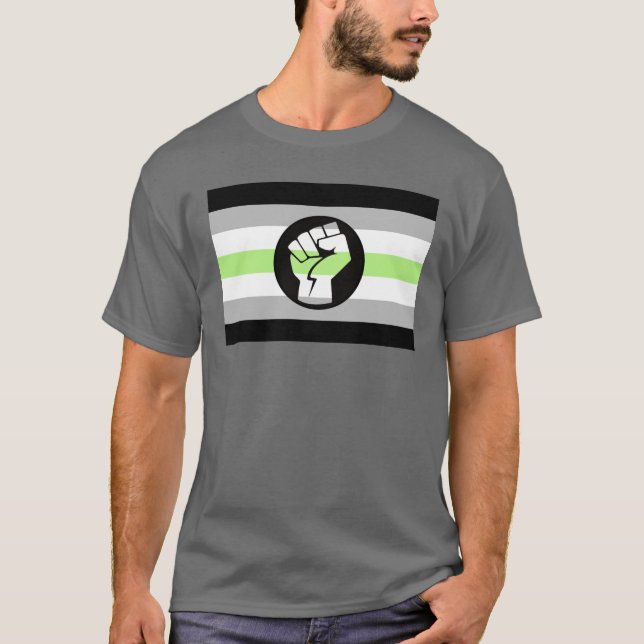 Agender Pride Resistance T - Shirt (Vorderseite)