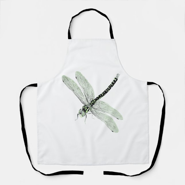 Agender Pride Vintag Dragonfly Art Schürze (Vorderseite)