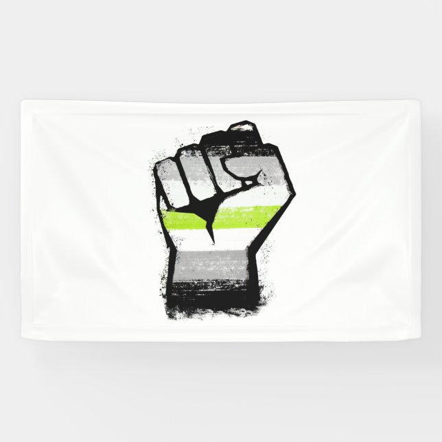 Agender Protest Faust Banner (Horizontal)