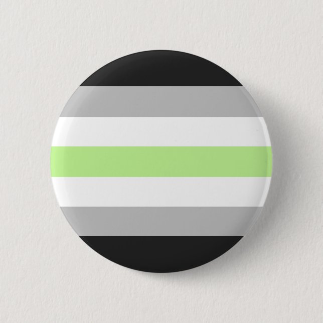 Agender Stolz-Flagge Button (Vorderseite)