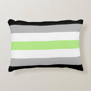 Agender-Stolz-Flagge Dekokissen