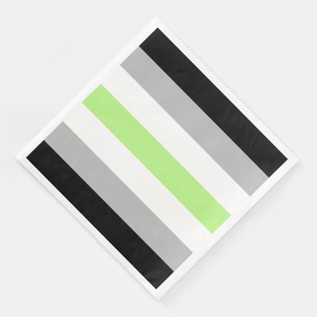 Agender-Stolz-Flagge Serviette (Ecke)