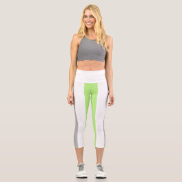 Agender-Stolzflagge – Agender-Identität LGBTQIA+ Capri Leggings